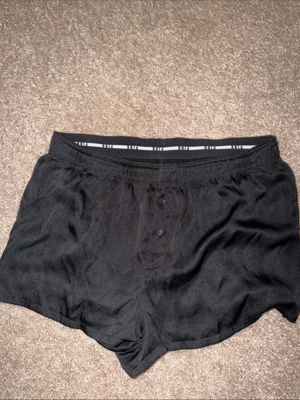 PINK Victoria's Secret Black Women's Pajama Lounge Shorts